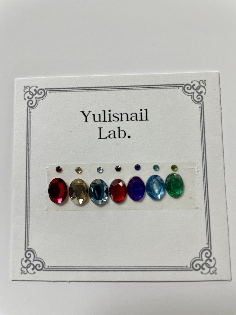 【ハンドチップ】ツイステ5周年衣装 "ブレイジングジュエル" 概念ネイル