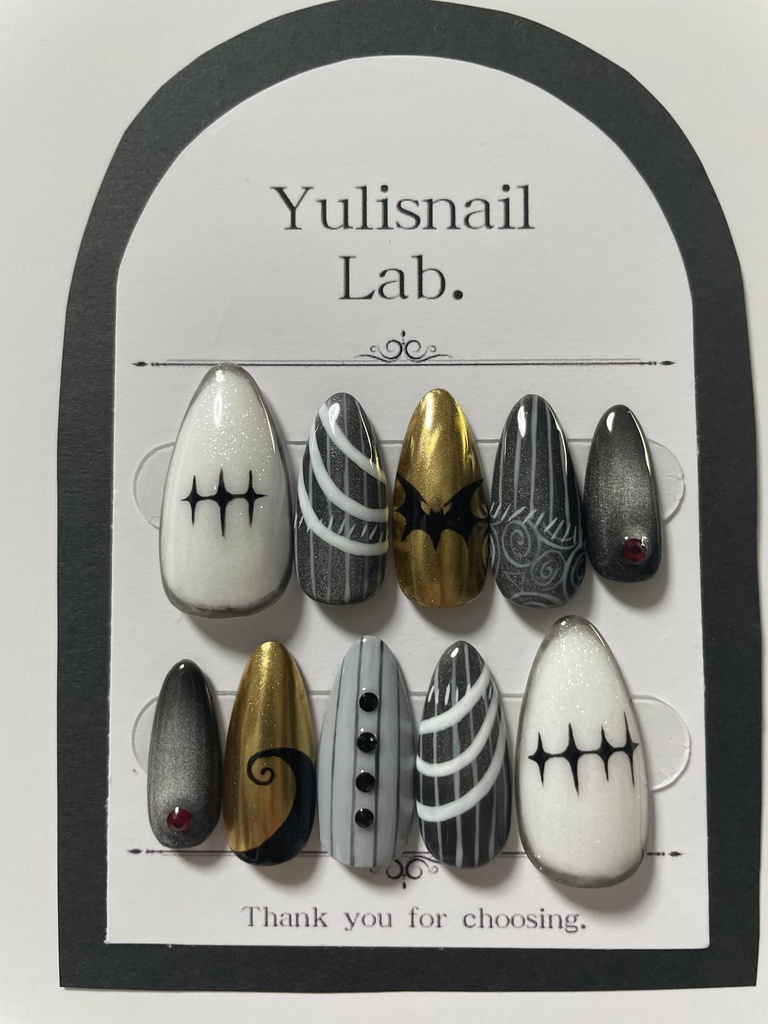 🕸️スカリー概念ネイルチップ🦇