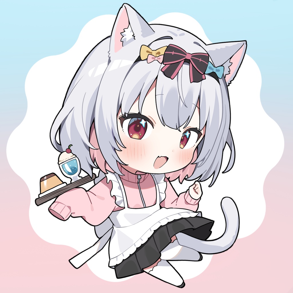 いぬやよ先生描きおろし、メイドにむアクリルキーホルダー