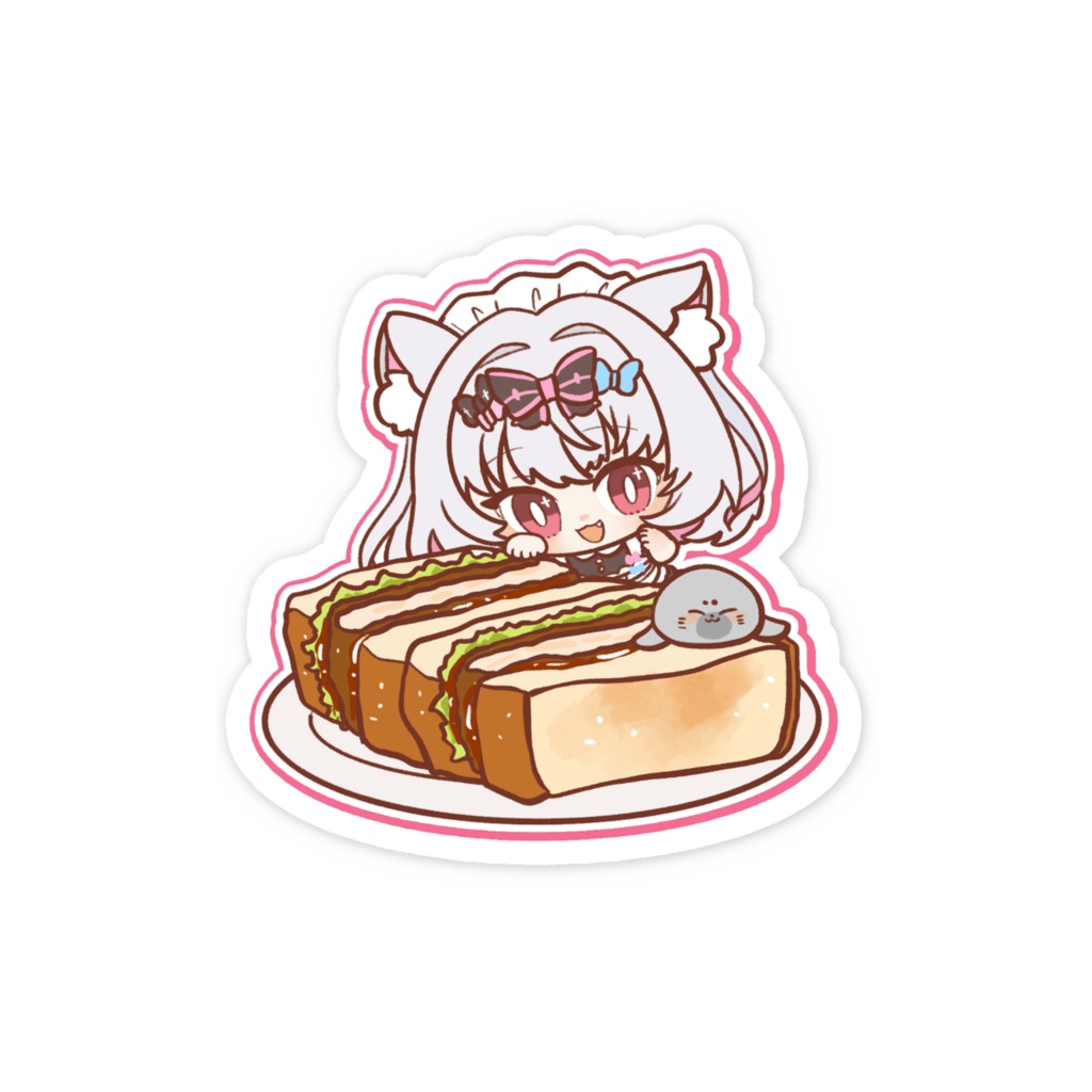 カツサンドステッカー
