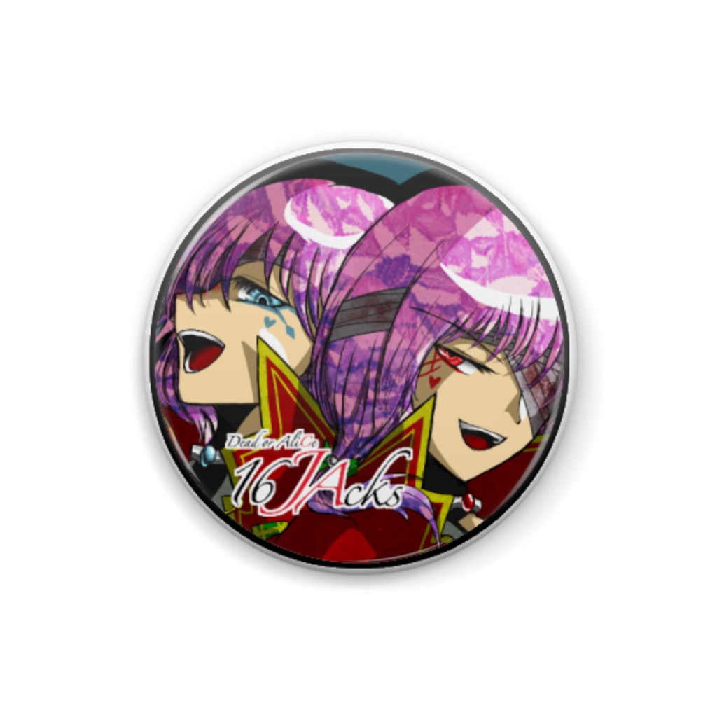 16JA缶バッジ：ルビー＆マリーA