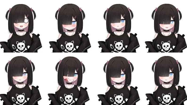 Public Premade Live2d Model / Menhera Girl / Yandere Girl