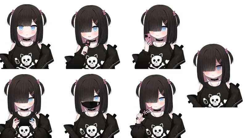 Public Premade Live2d Model / Menhera Girl / Yandere Girl