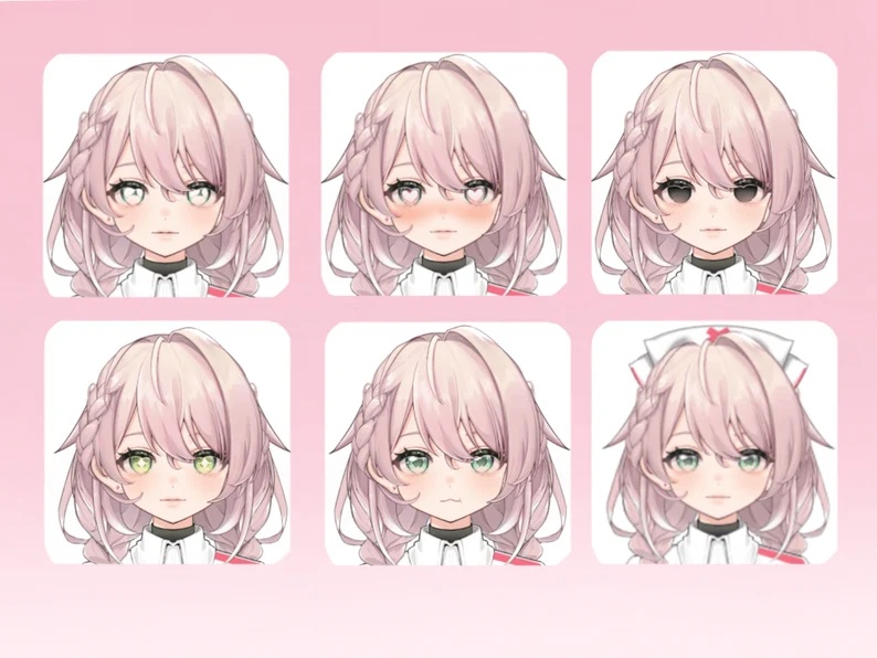 Premade Live2d Model / Nurse Vtuber Model