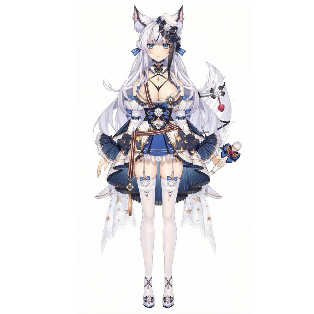 Premade Live2d Model / Sweet Fox Girl Vtuber Model