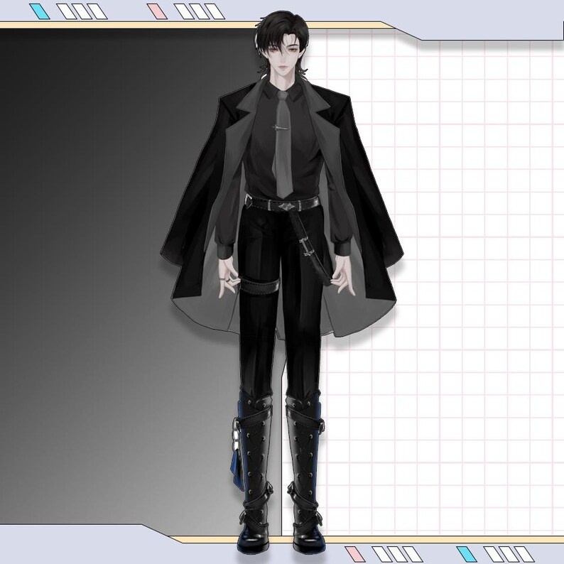 Premade Live2d Model / Wolf Vtuber Model