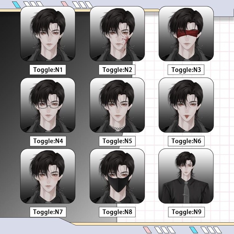 Premade Live2d Model / Wolf Vtuber Model