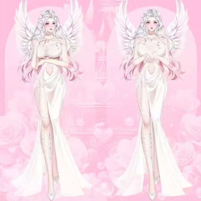 Premade Live2d Model / Angel Girl Vtuber Model