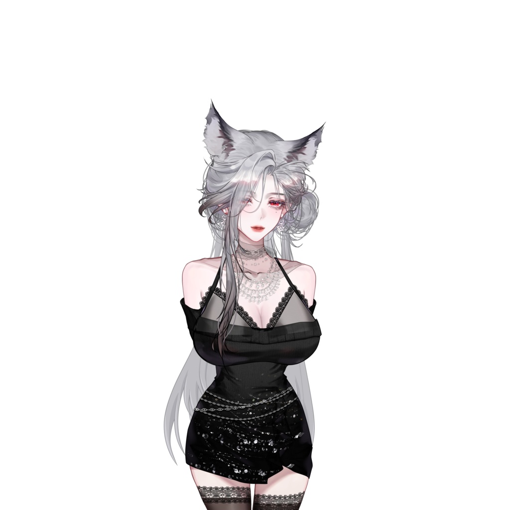 Live2dモデル / Premade Live2d Model / Fox Girl Vtuber Model