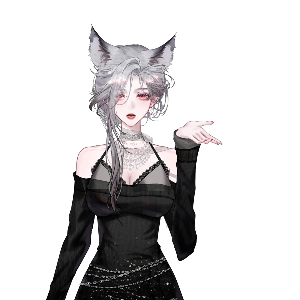 Live2dモデル / Premade Live2d Model / Fox Girl Vtuber Model