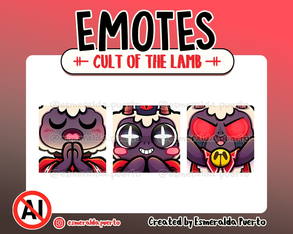 3 Cult of the Lamb Emotes