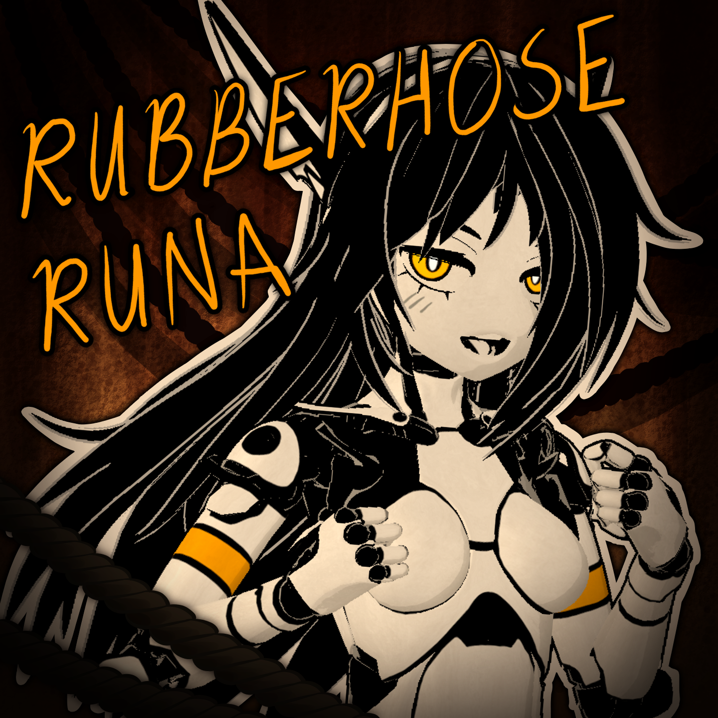 [VRC] ルナのための古い漫画のテクスチャセット [Rubberhose Runa]