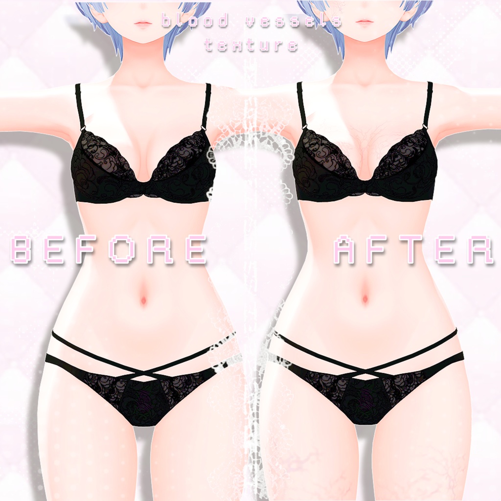 【Shinra】Blood vessels texture(森羅用血管テクスチャ)