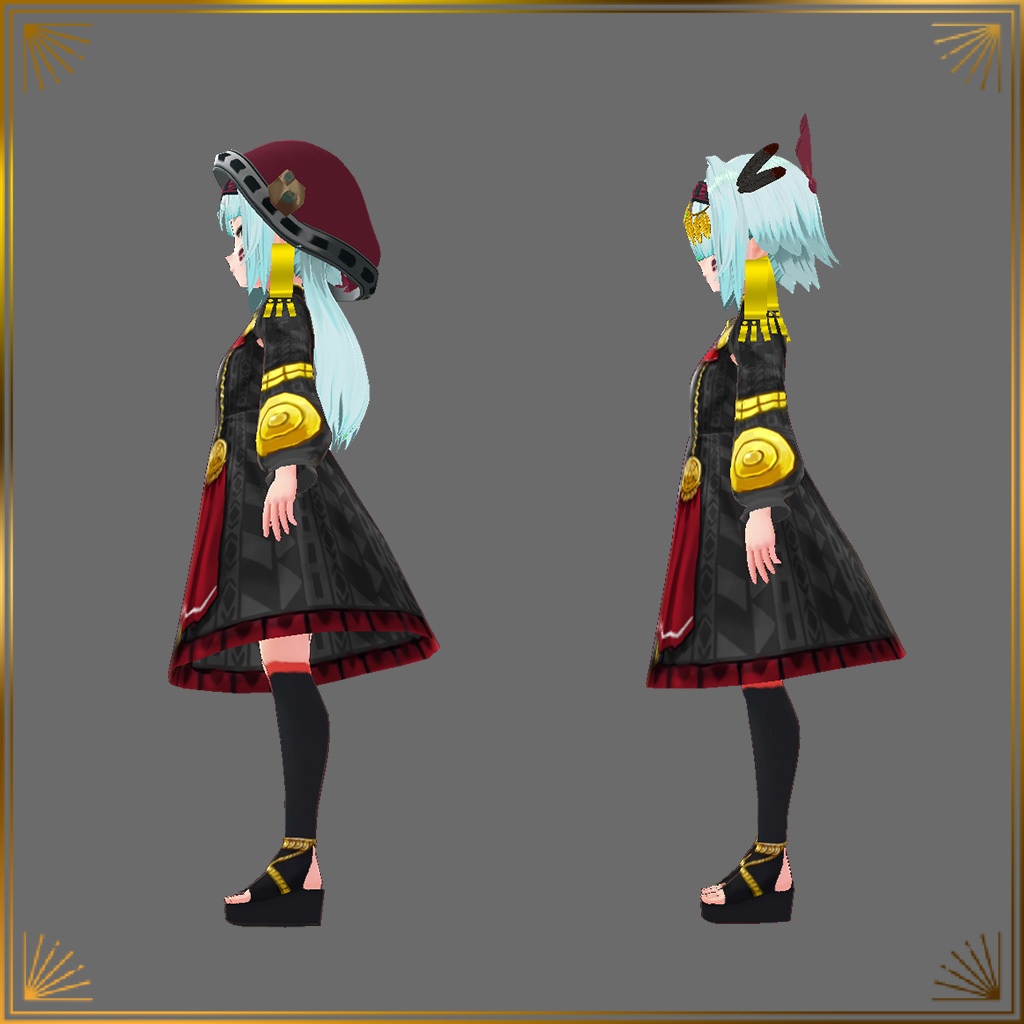 Vroidモデル(アトとマト) | Vroid 3D ato & mato