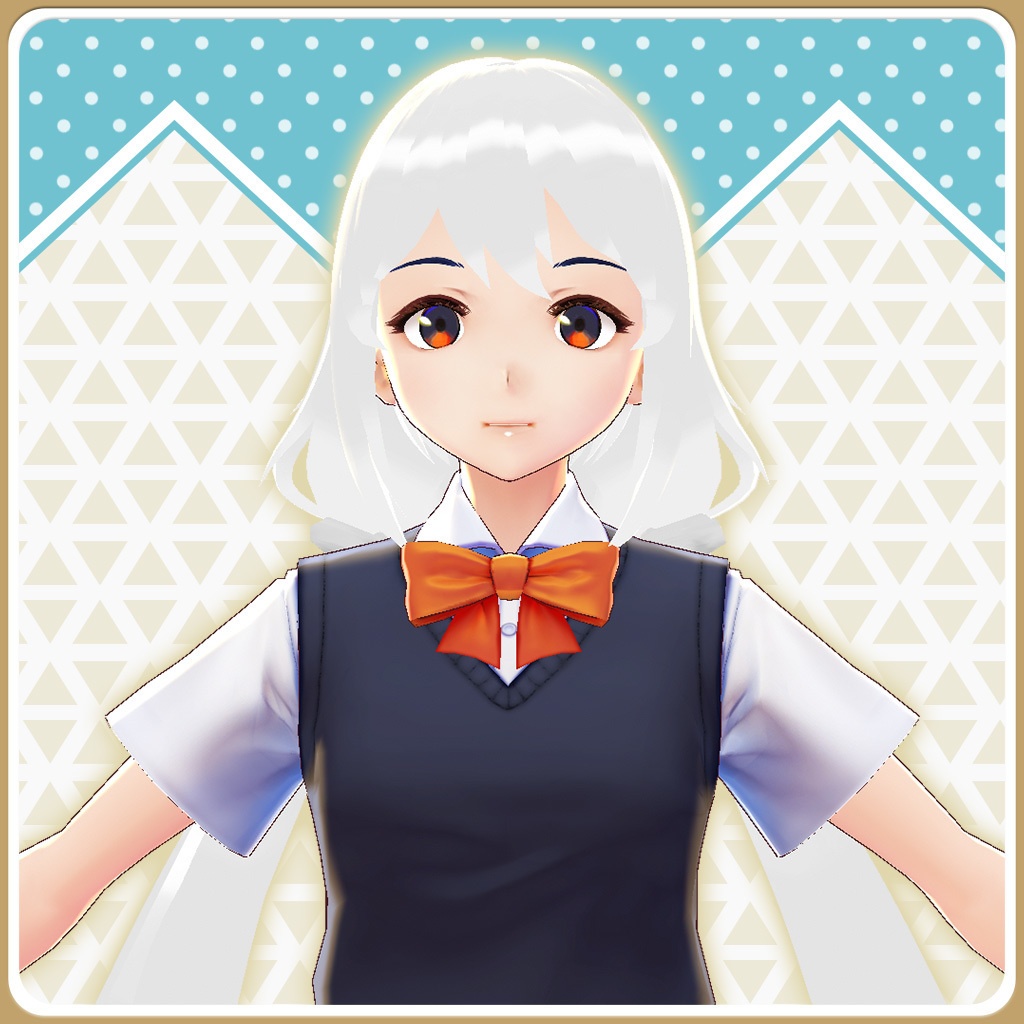 Vroid | ヘアプリセット 第三弾 ゆったりツインテール