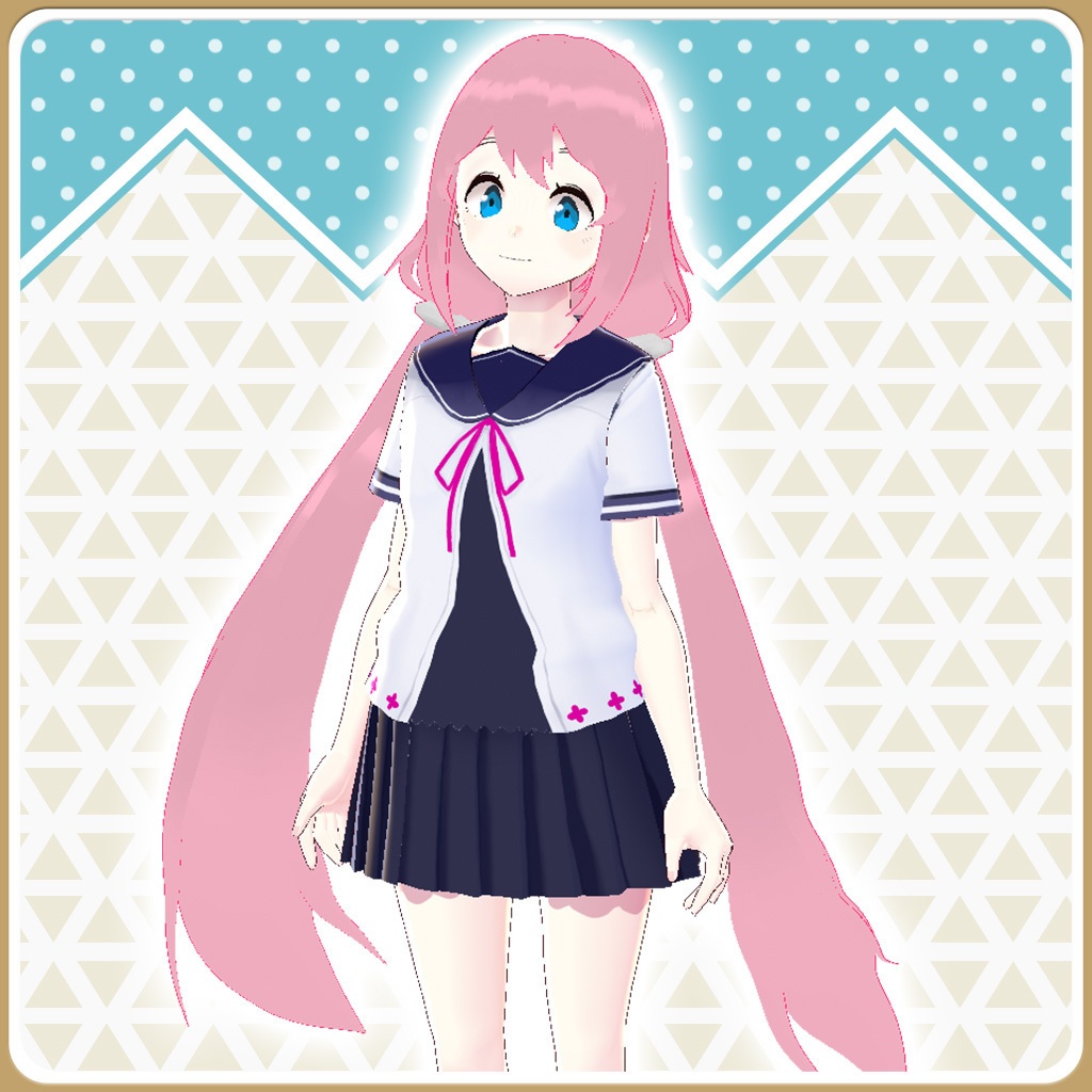 Vroid | ヘアプリセット 第三弾 ゆったりツインテール