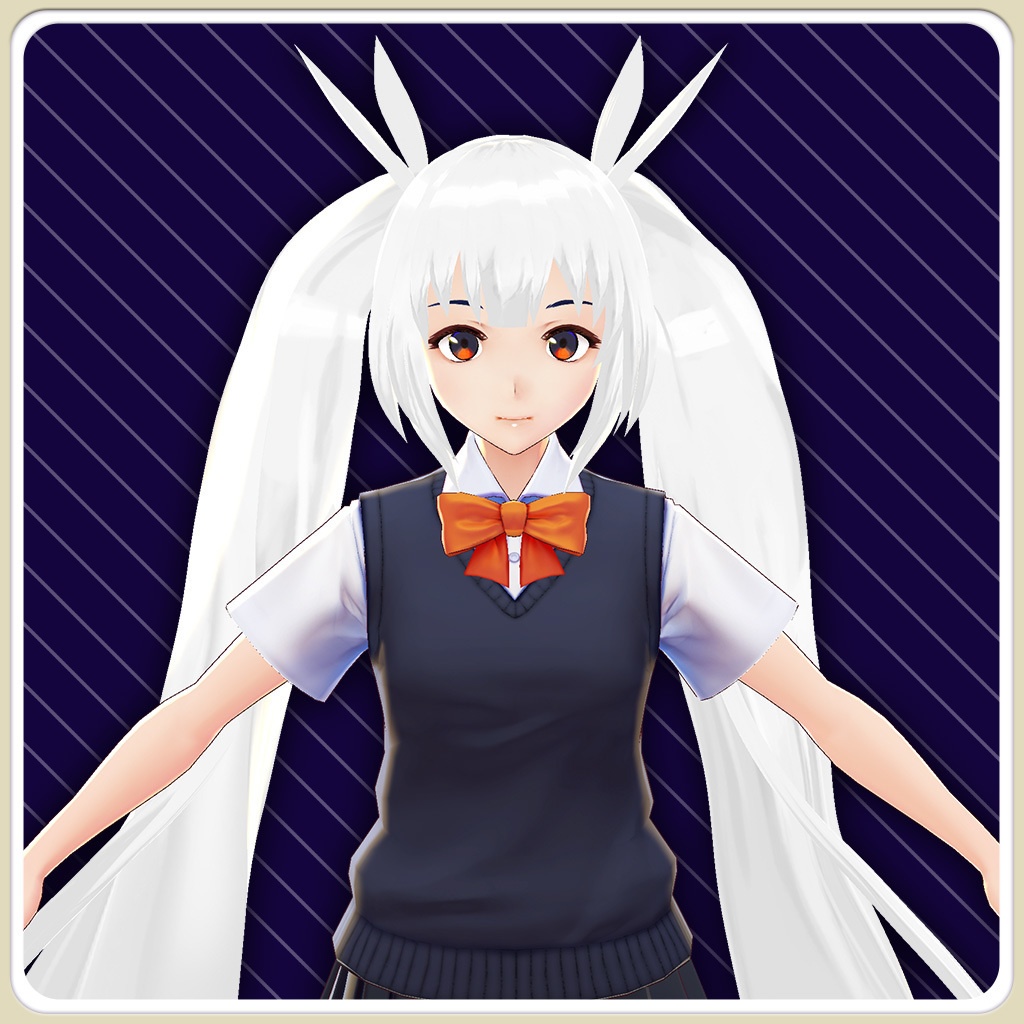 Vroid | ヘアプリセット 第五弾 神ゆるかわツインテール