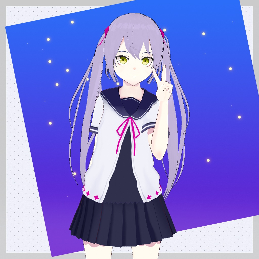 Vroid | ヘアプリセット 第七弾 スマートツインテール