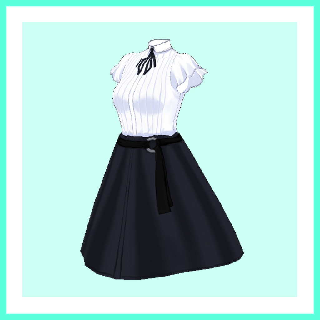 Vroidファッション | テクスチャ 第二弾 フリルブラウスセットアップ