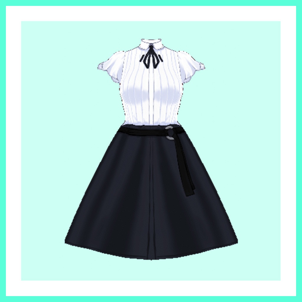 Vroidファッション | テクスチャ 第二弾 フリルブラウスセットアップ