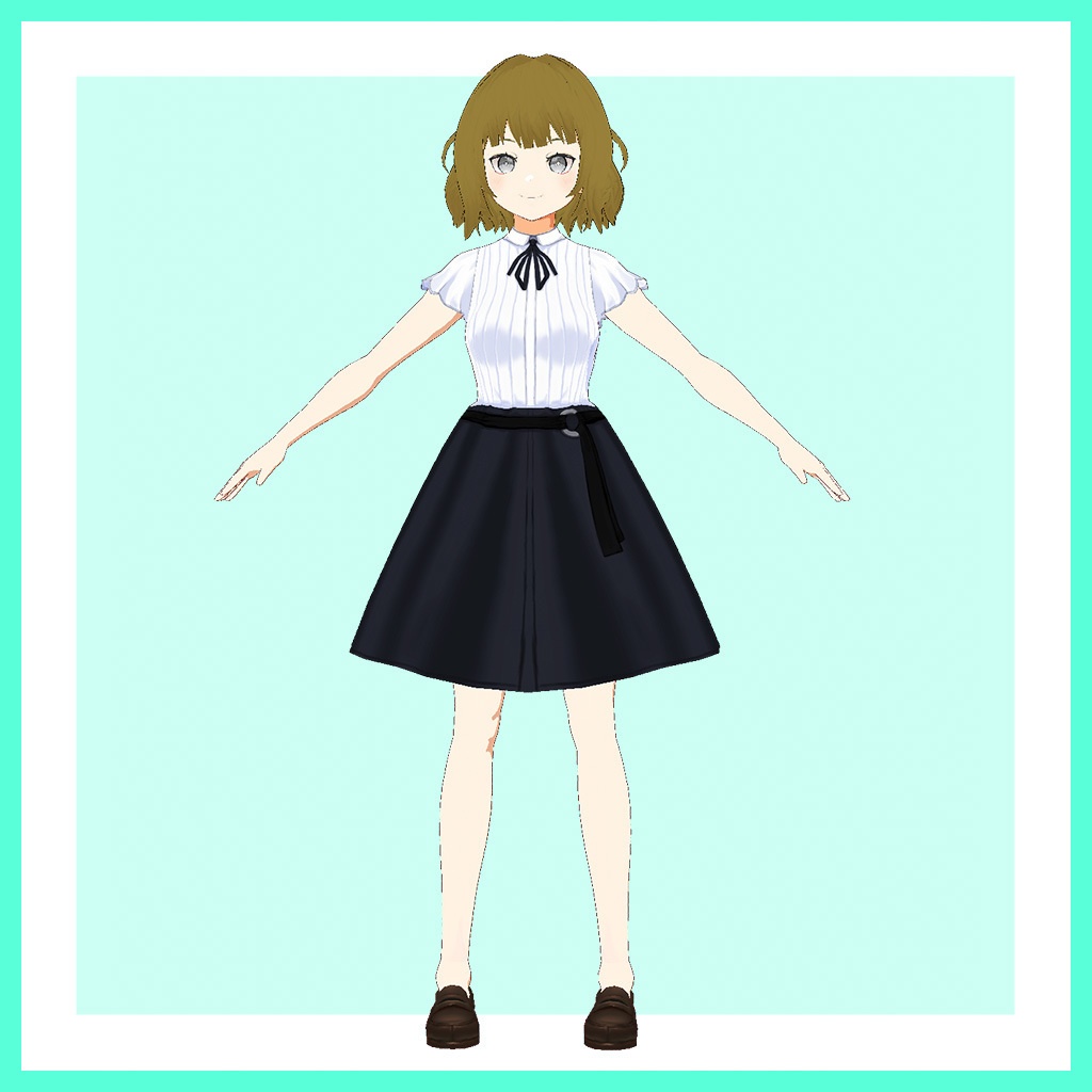 Vroidファッション | テクスチャ 第二弾 フリルブラウスセットアップ