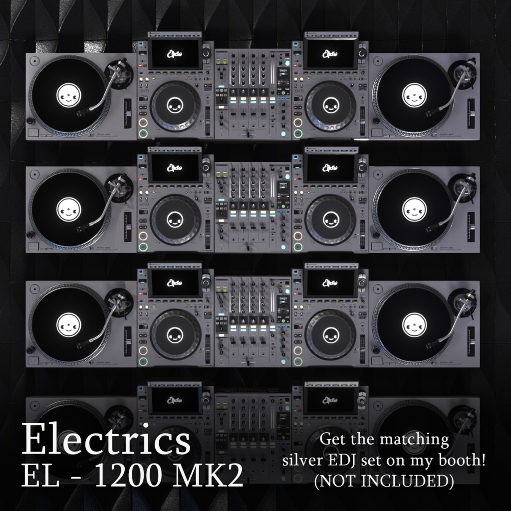 Electrics EL-1200MK2 - Professional Turntables for VRChat