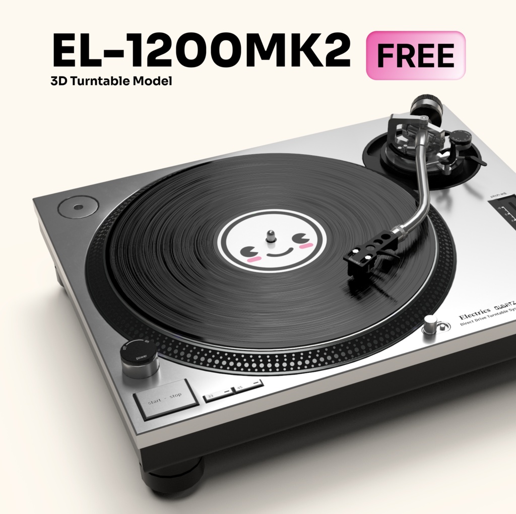 Electrics EL-1200MK2 - Professional Turntables for VRChat