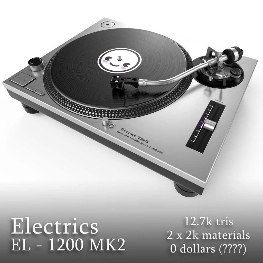 Electrics EL-1200MK2 - Professional Turntables for VRChat
