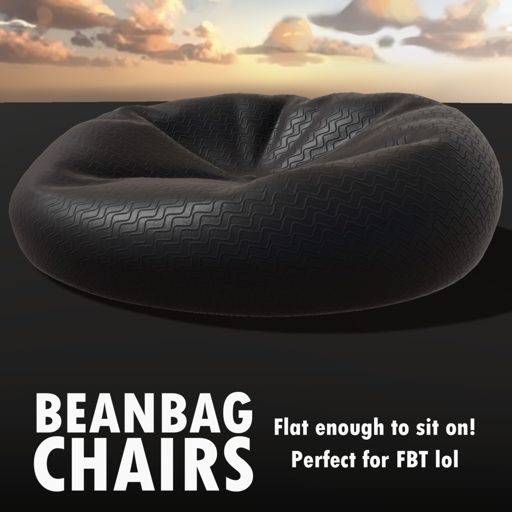 Beanbag Chairs For Vrchat Electros Assets For Vrchat Booth 5641