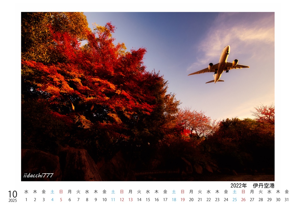 Scene in the SKY 2025(A5卓上カレンダー)