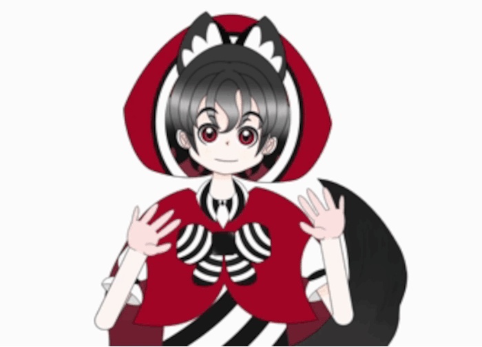 【オリジナル3D & Live2Dモデル】 赤ずきんちゃんのモデル