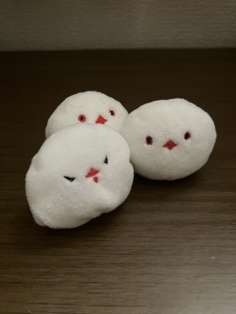 白文鳥 ぬいぐるみ 4cm