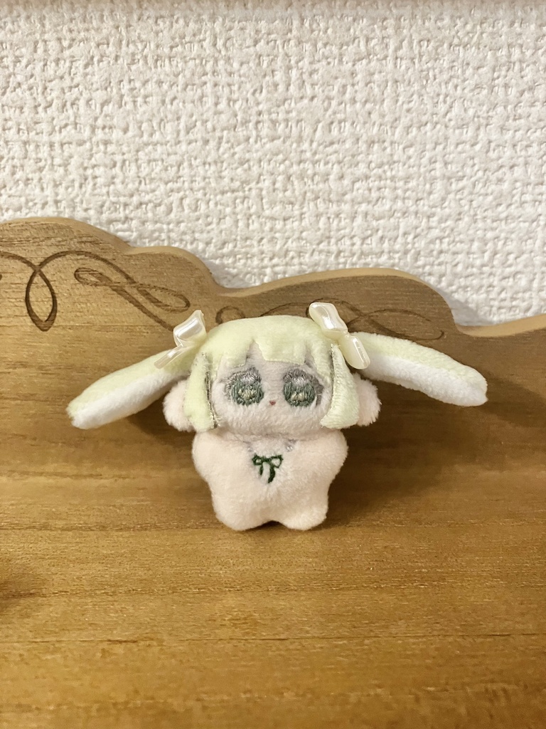【訳あり】4cmぬい ﾁﾐうさちゃん みどり 