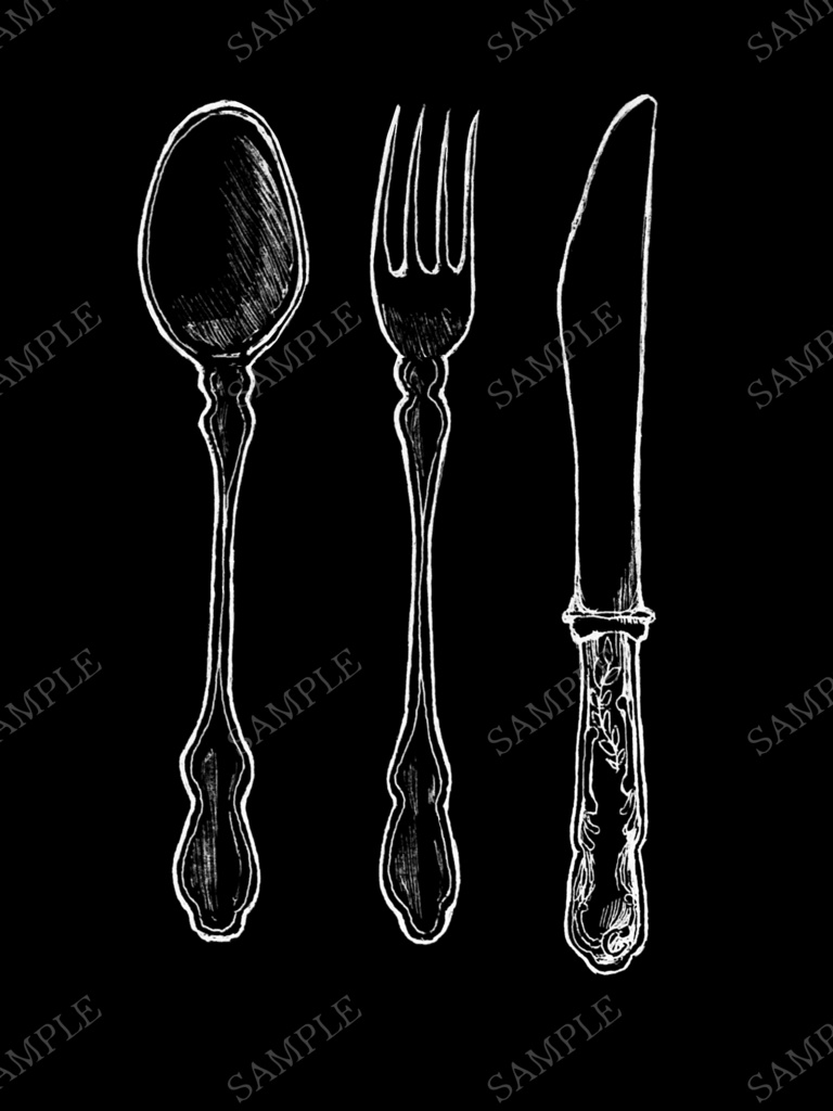 【イラスト素材】カトラリー【商用可】