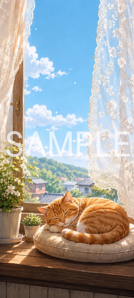 『Whisker Days — 猫と過ごす小さな時間 —|スマホ壁紙4枚セット』