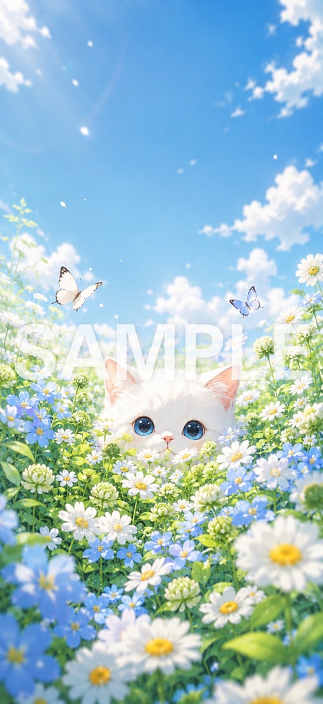 『Whisker Days — 猫と過ごす小さな時間 —|スマホ壁紙4枚セット』