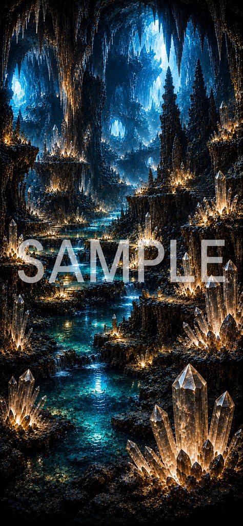 《晶灯洞窟 — Luminous Crystal Cavern》