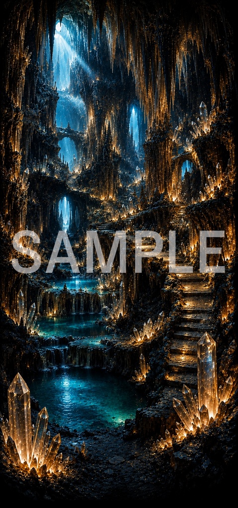 《晶灯洞窟 — Luminous Crystal Cavern》