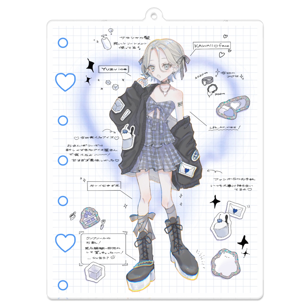 【yuzuri8a】#L8K_AT_MEE アクリルキーホルダー