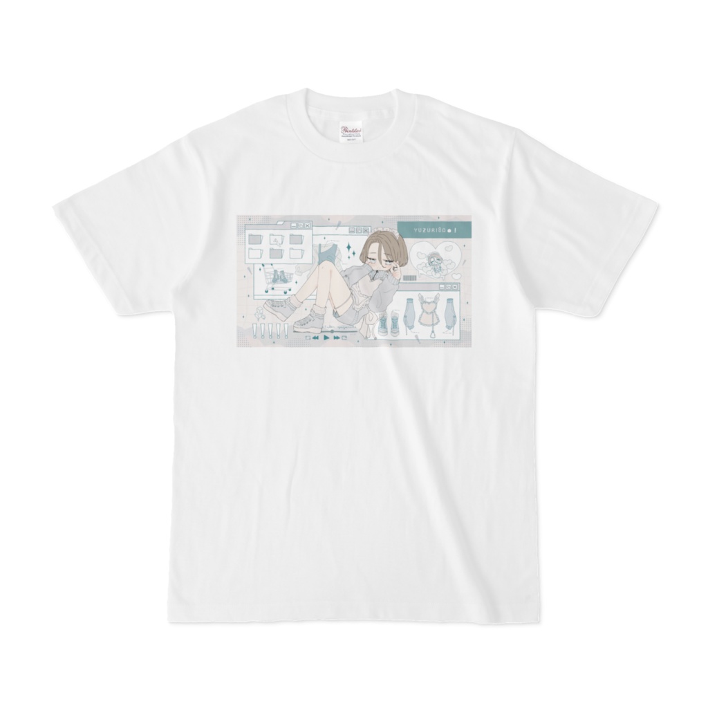 【yuzuri8a】Tシャツ（Vtuberデビュー記念ver.）
