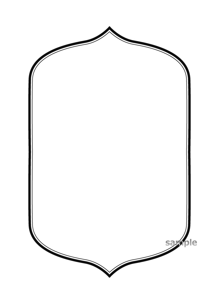 シンプルなフレーム素材 A6サイズ_11