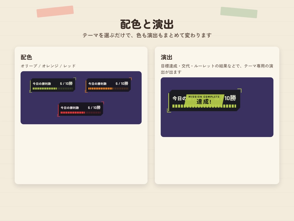 【配信工房】テーマパック「タクティカル」|OBS配信ツールの見た目を一括変更