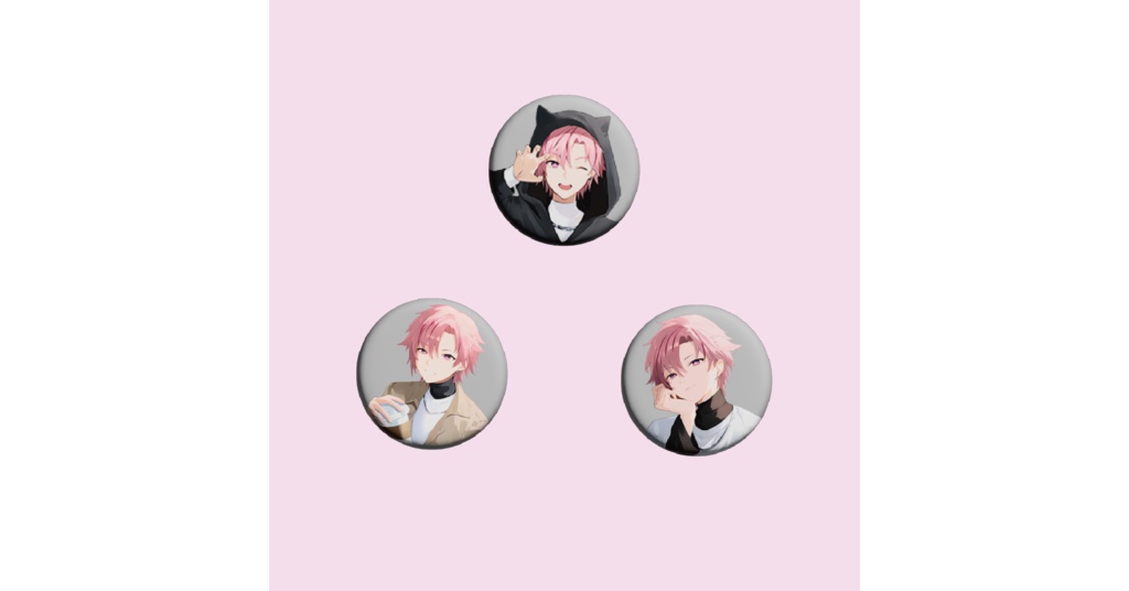 【受注生産】新規3種セット（限定）缶バッジ（限定10点）【MIKOTO/個人】