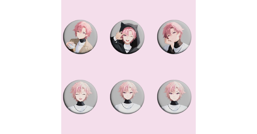 【受注生産】缶バッジ6種コンプリートセット（限定10点）【MIKOTO/個人】