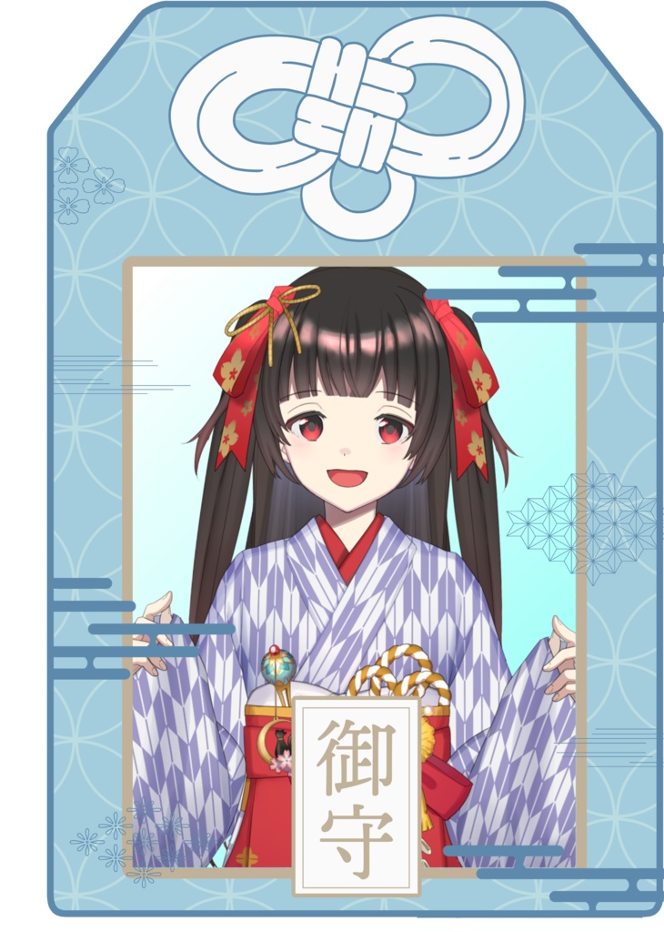 乙女ノ浪漫ノ夢叶御守アクキー赤・青・緑 頭身絵ver.