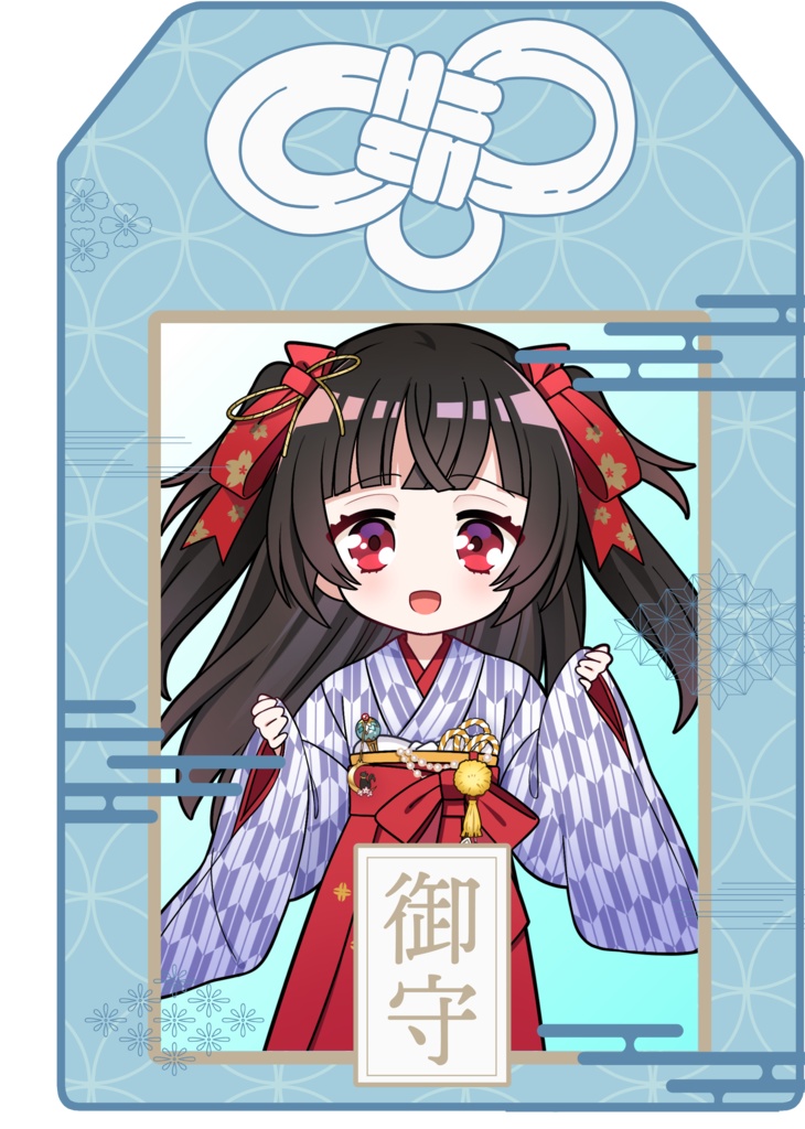 乙女ノ浪漫ノ夢叶御守アクキー赤・青・緑 SDキャラver.