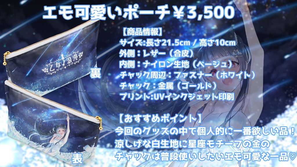 2025年誕生日記念『僕らのStarry Song!』エモ可愛いポーチ