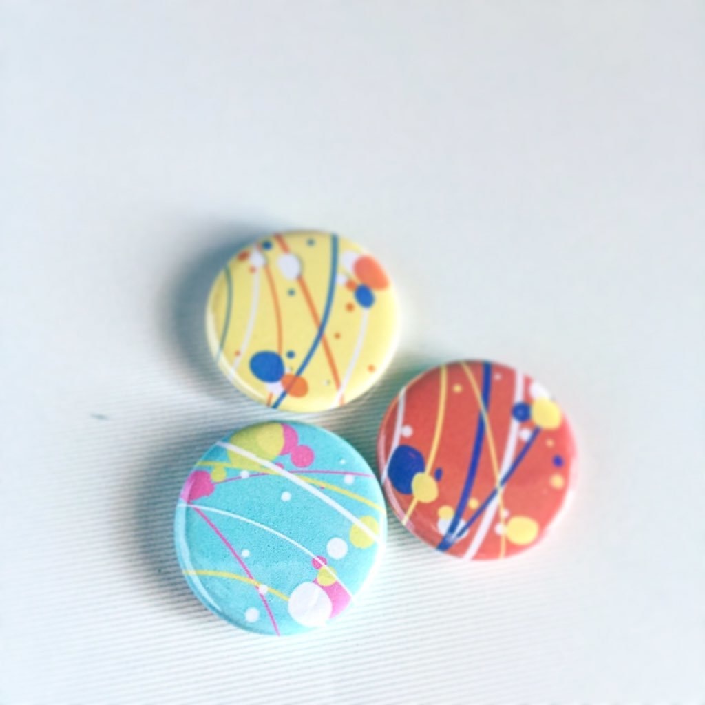 夏祭り 水ヨーヨー缶バッチセット O O O D Booth