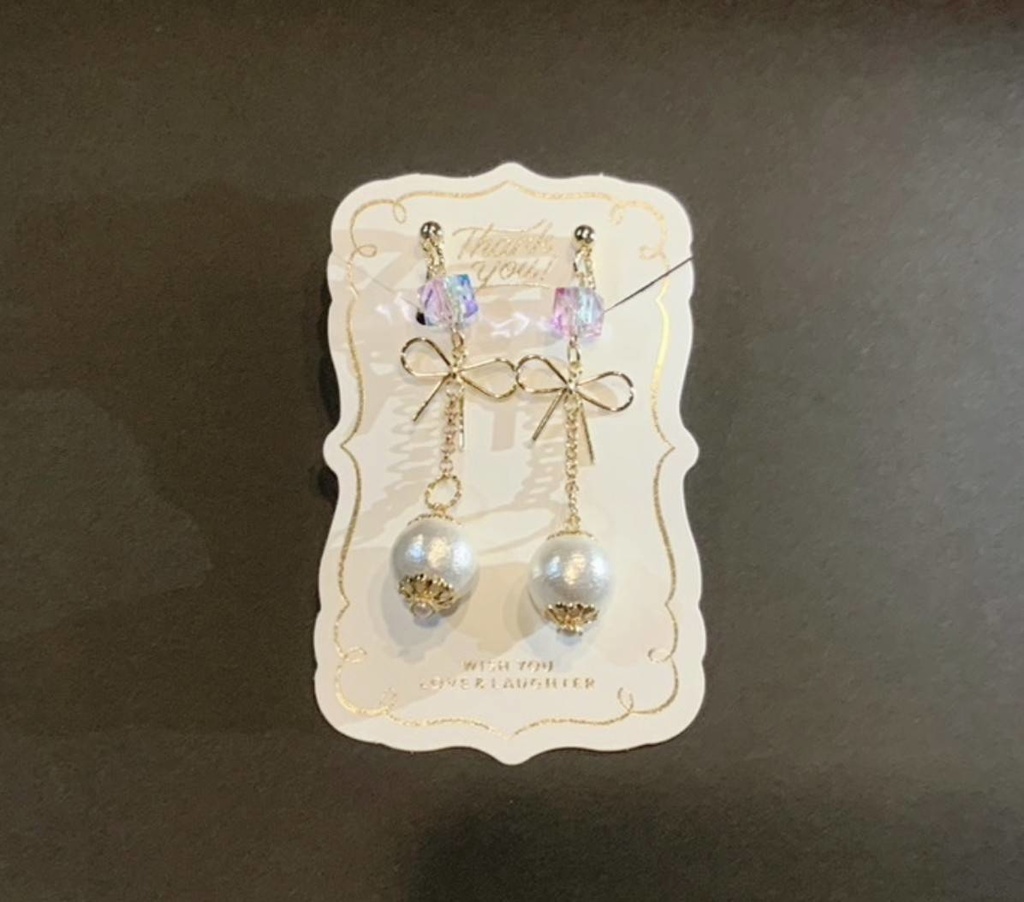 巴形薙刀イメージイヤリング