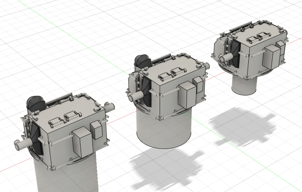 1/700 GFCS Mk37(3種類) STLデータ